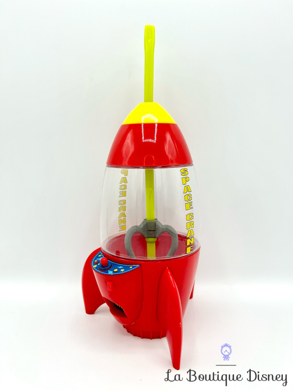 Gobelet paille Aliens Space Crane Disney Parks 2020 Disneyland Toy Story fusée verre plastique rouge