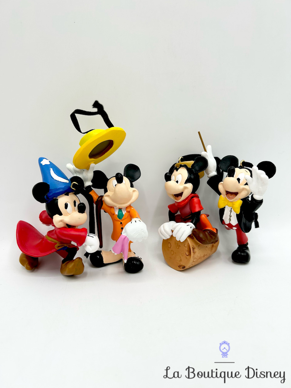 Ornements Mickey à travers les âges Set 2/3 Disney Store 2018 boule suspension Noël