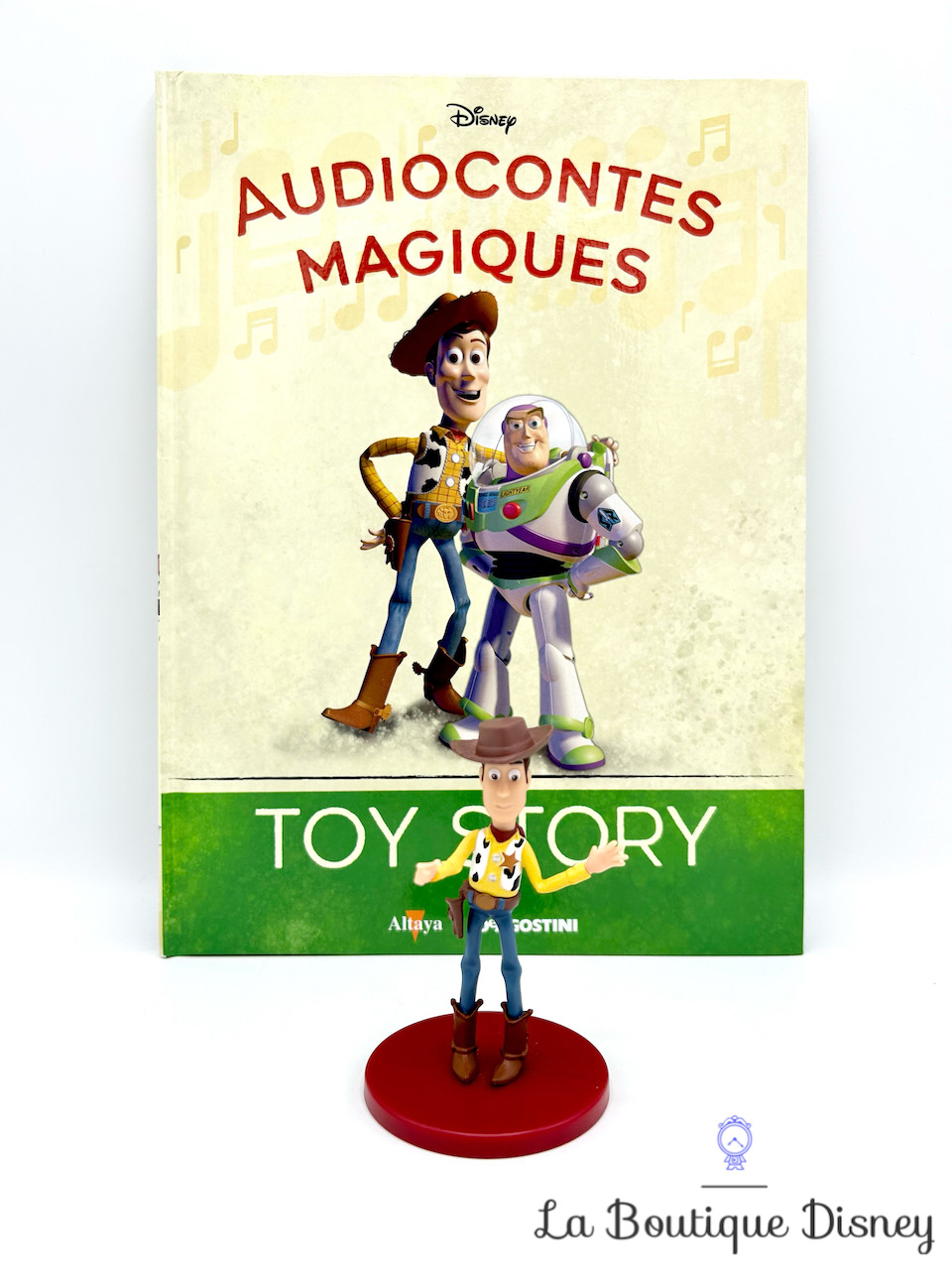 Livre Audiocontes Magiques Woody Toy Story Disney Altaya encyclopédie figurine