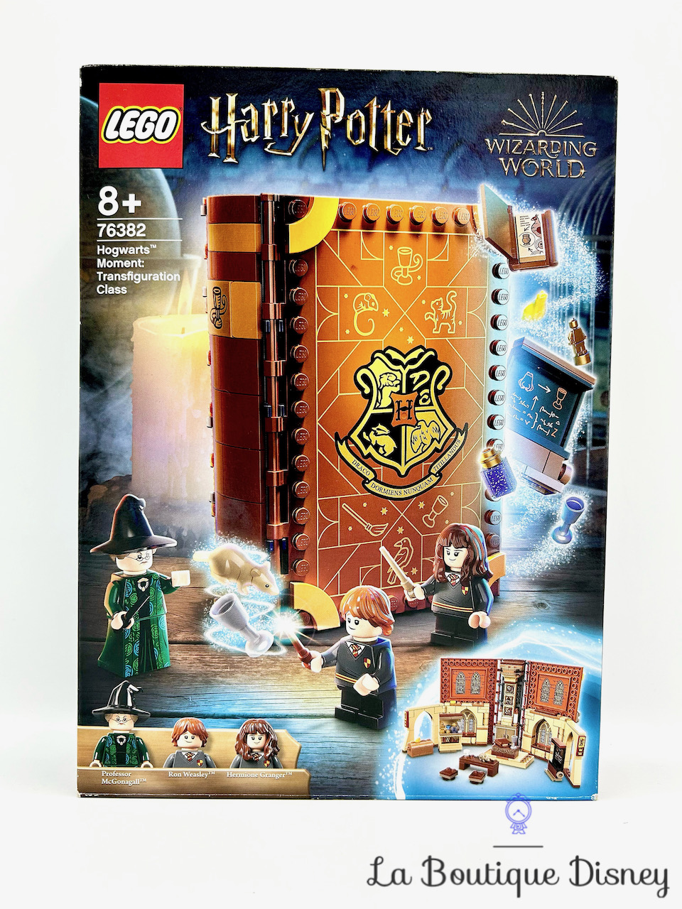 Jouet LEGO 76382 Poudlard Le cours de métamorphose Harry Potter livre marron