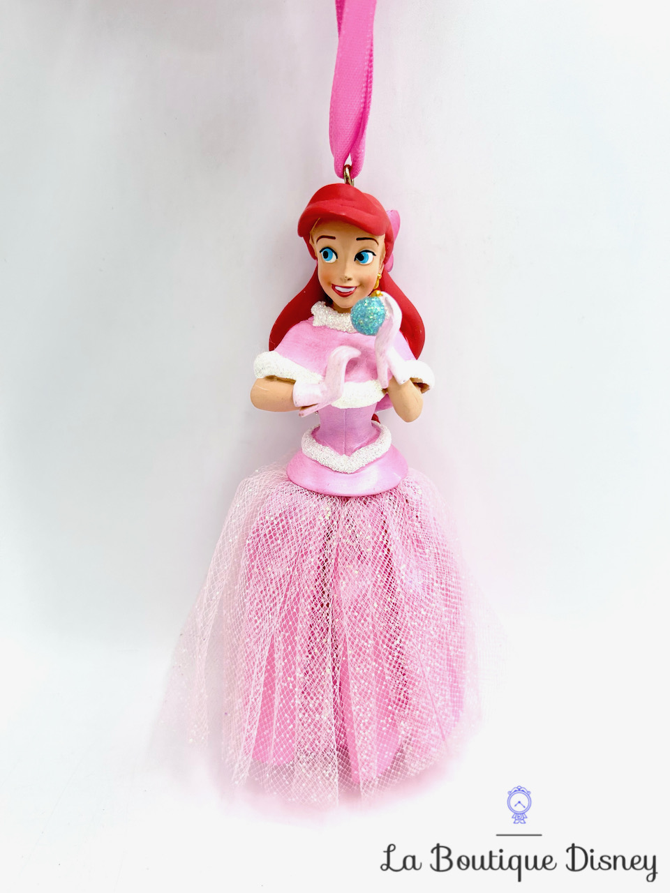 Ornement Noël Ariel boule Disney Store 2013 La petite sirène princesse robe tissu boule suspension
