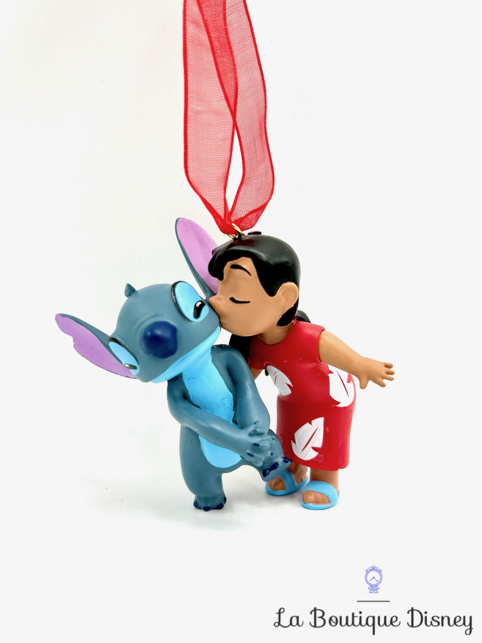 Ornement Noël Lilo et Stitch bisous Disney Parks Disneyland boule suspension