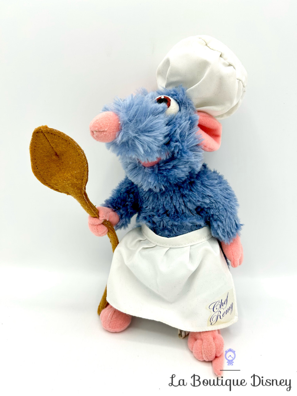 Peluche Chef Rémy Ratatouille Disneyland Paris Disney rat bleu cuisinier  cuillère toque 25 cm