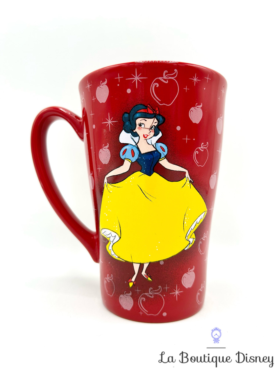 Tasse Blanche Neige Disney Store 2014 mug rouge princesse pomme