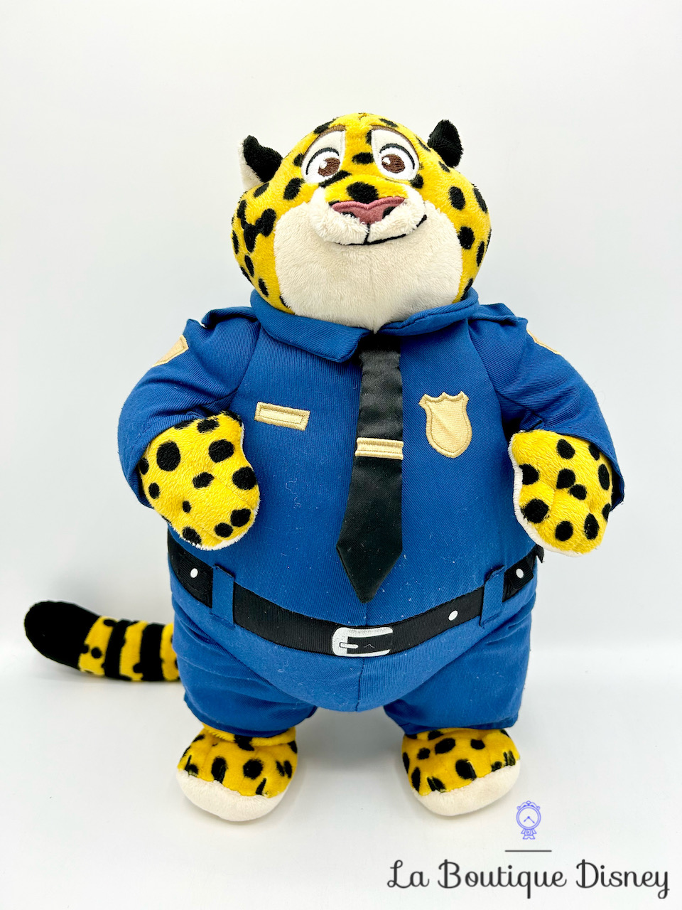 Peluche Officier Benjamin Clawhauser Zootopie Disney Parks 2015 guépard bleu 36 cm
