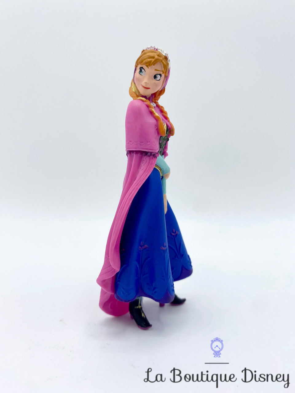 Figurine Anna La reine des Neiges Bully Disney princesse robe bleu rose 10 cm