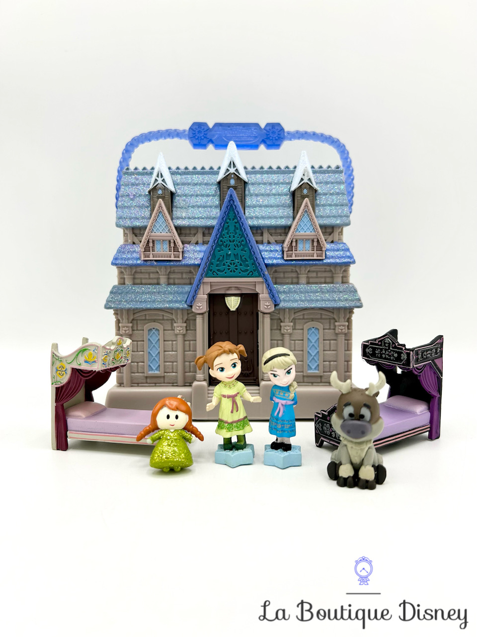 Figurine Château Arendelle La reine des neiges Animators Collection Littles Disney Store Anna Elsa Ensemble jeu miniature