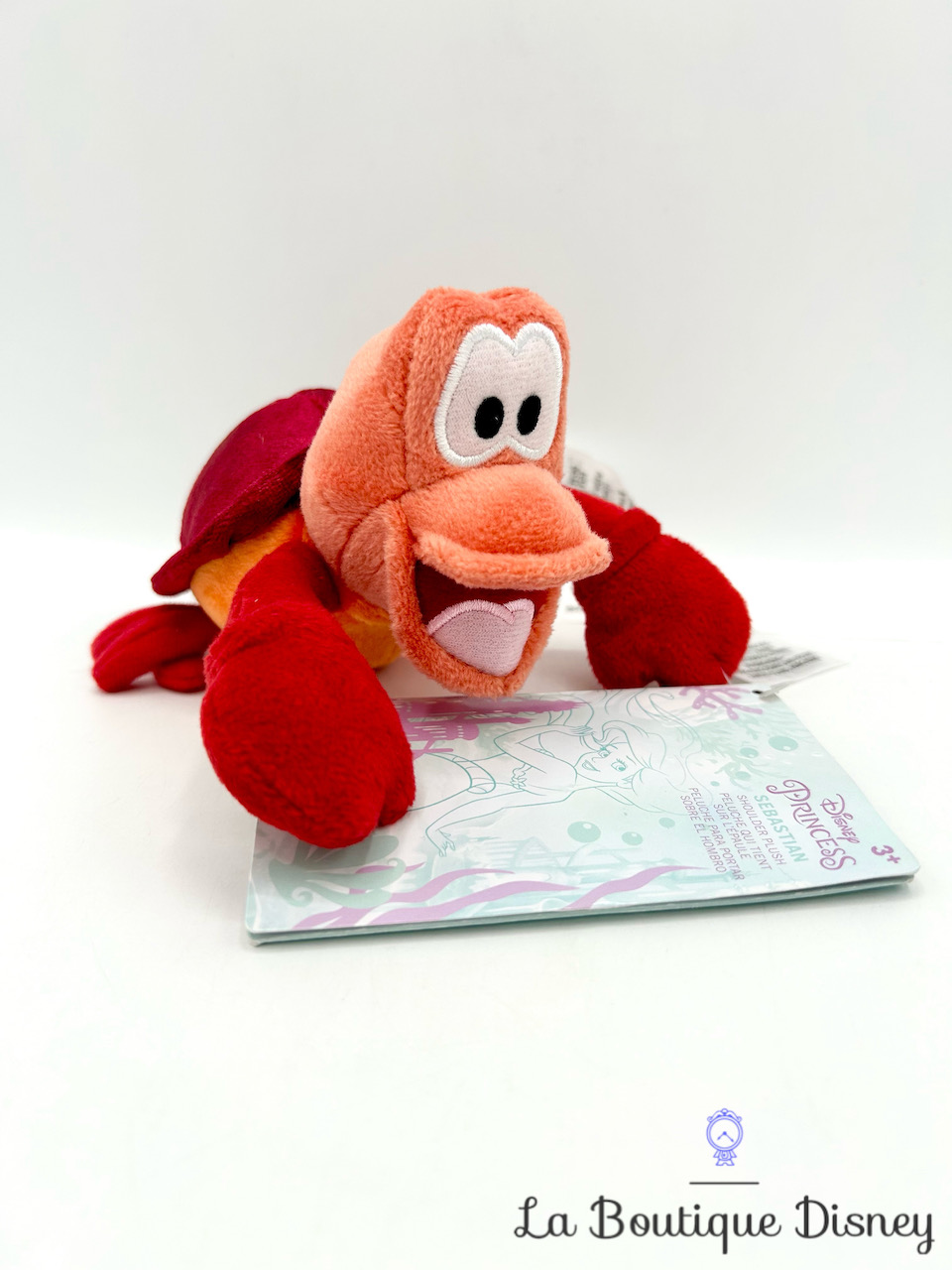 Peluche épaule Sébastien Crabe Disney Parks Disneyland La petite sirène peluche aimantée 14 cm
