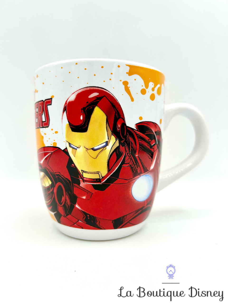 Tasse Iron Man Avengers Marvel mug Disney super héros rouge jaune