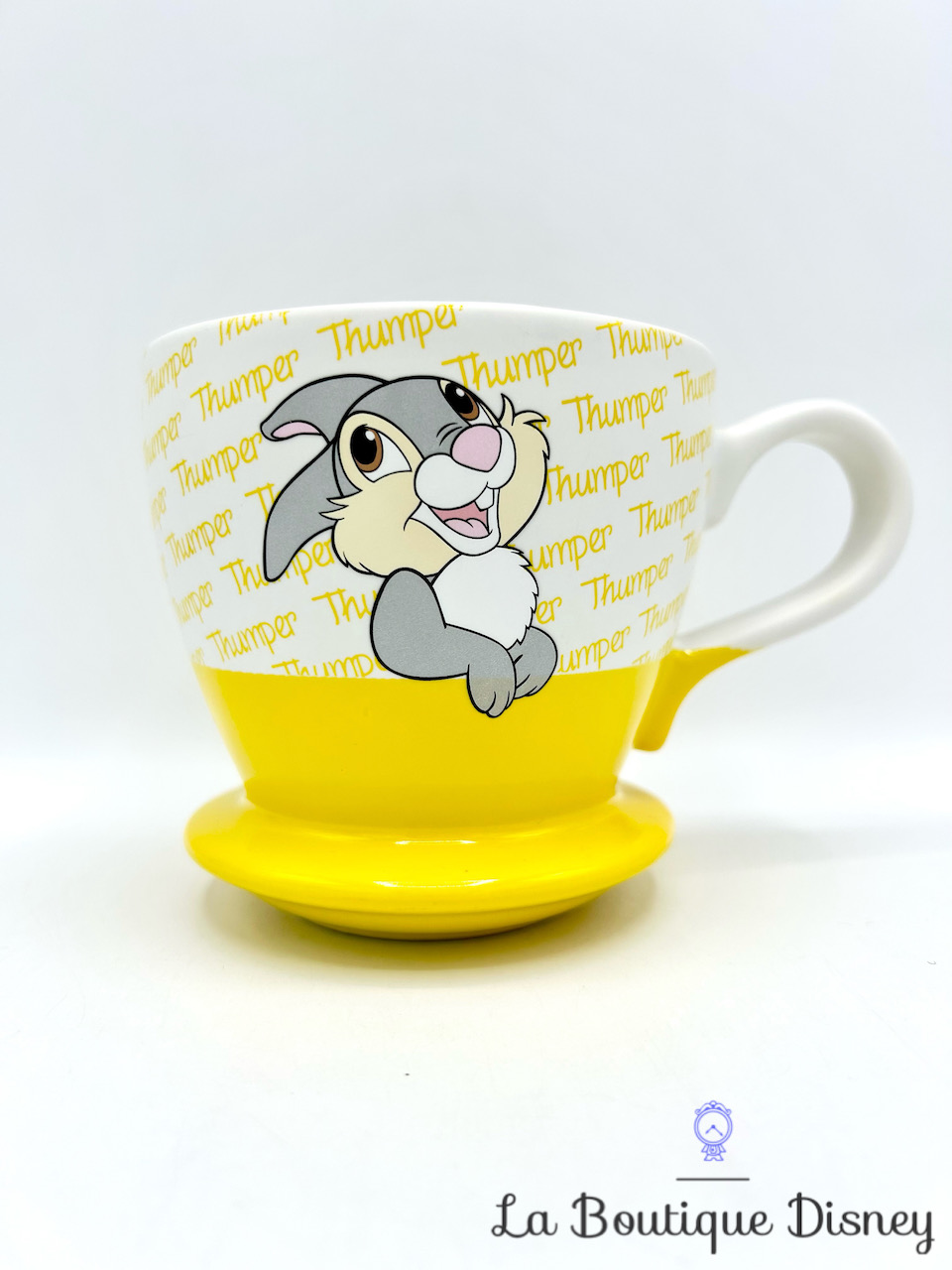 Tasse Panpan Thumper Bambi Disneyland Paris 2018 mug Disney lapin gris jaune