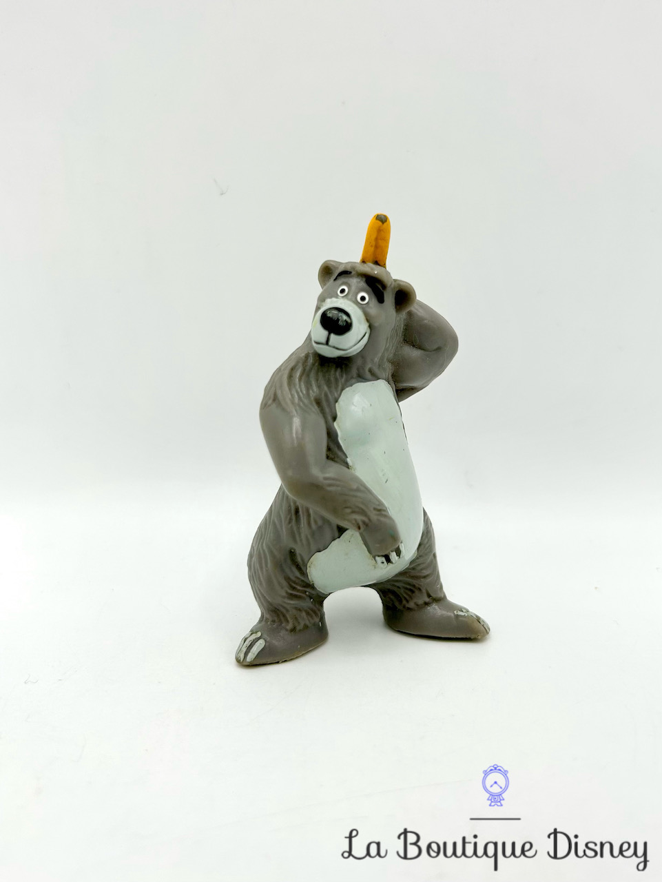 Figurine Baloo Le livre de la jungle Disney Bullyland ours gris banane 6 cm