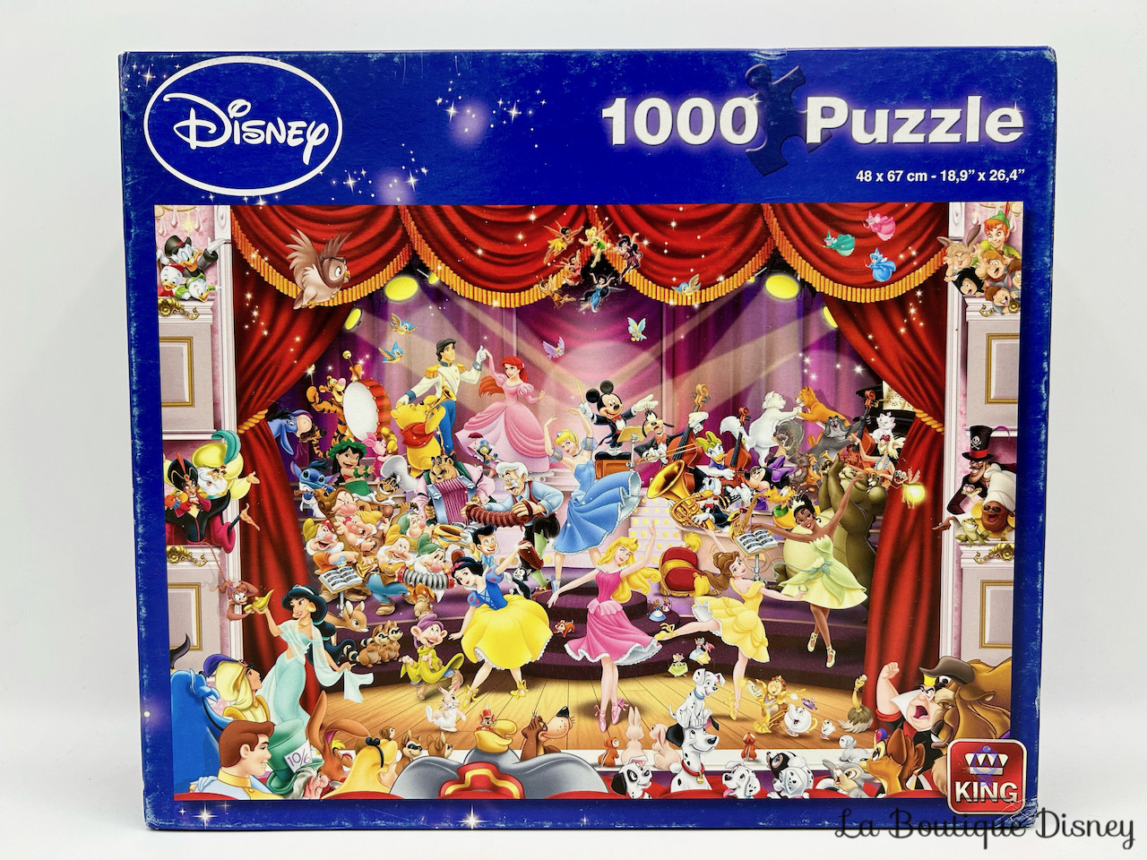 puzzle-1000-pièces-personnages-disney-théatre-scène-disney-king-1