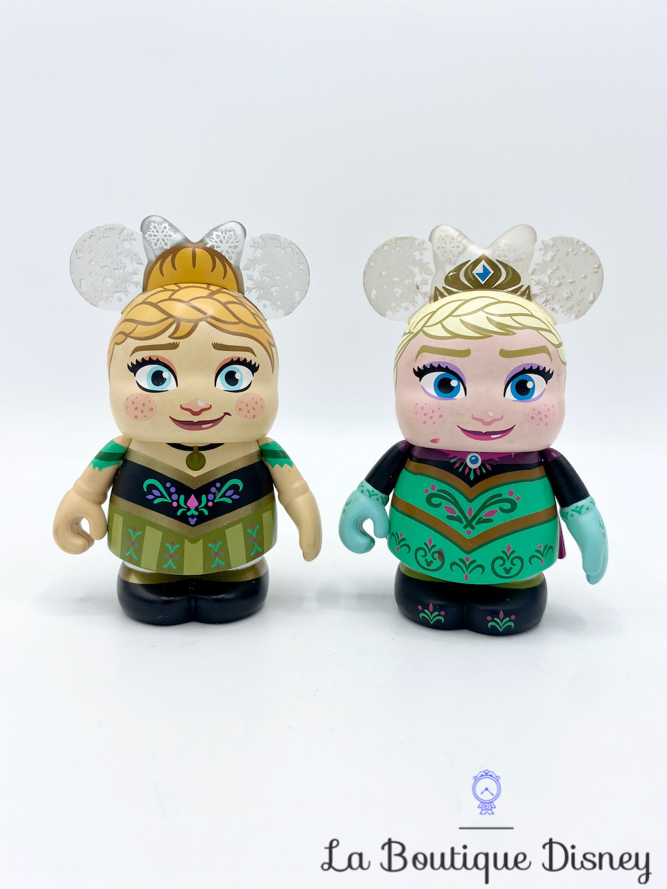 Figurines Vinylmation Anna Elsa La reine des neiges Frozen Eachez by Chris Gardner Disneyland Disney