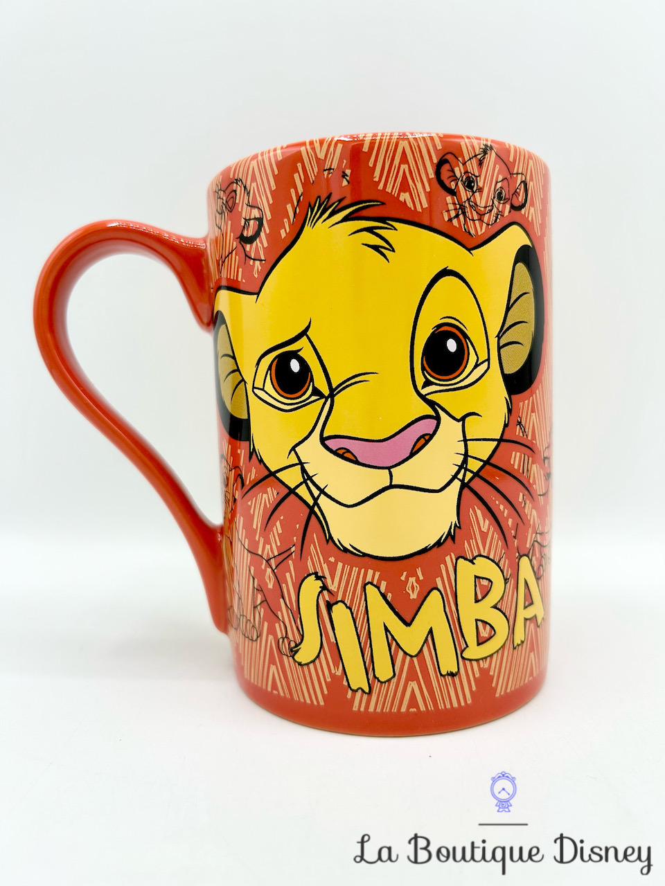 Tasse Simba Born Wild Disney Store mug shopDisney Le roi lion rouge jaune