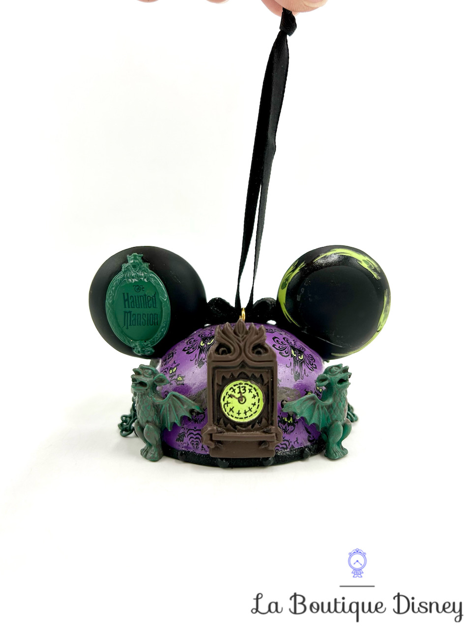Ornement Noël Haunted Mansion Ear Hat Disney Parks Attraction Manoir hanté Oreilles Mickey boule suspension
