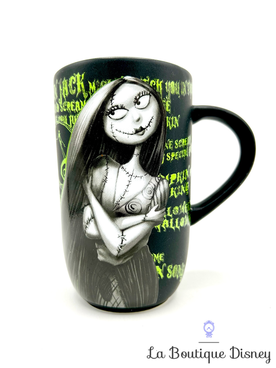 Tasse Sally The Nightmare Before Christmas Disney Store mug L\'étrange Noël de Monsieur Jack vert
