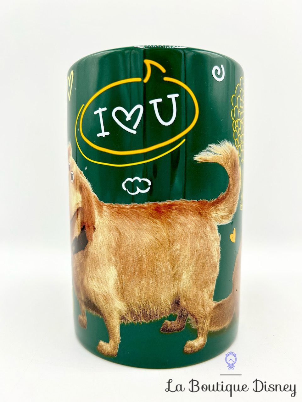 tasse-doug-chien-la-haut-disney-store-mug-vert-i-love-you-0