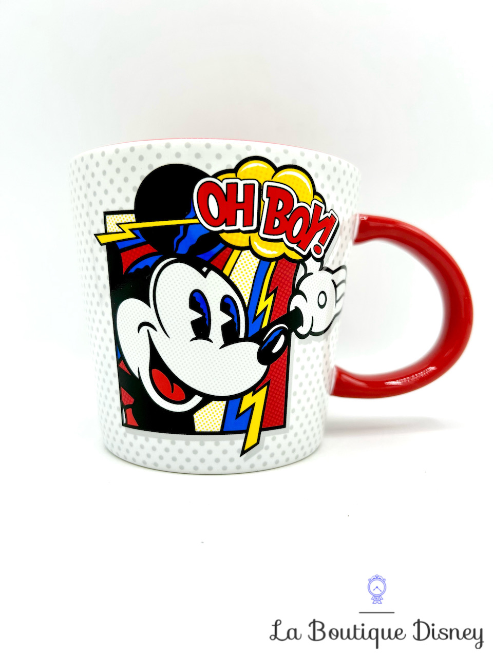 Tasse Mickey Mouse Oh Boy Disney Store 2017 mug BD rétro vintage