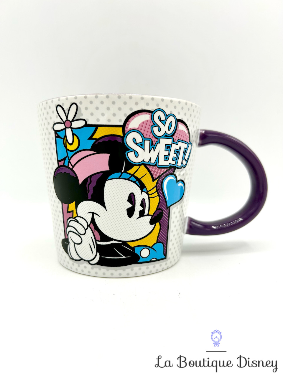 Tasse Minnie Mouse So Sweet Disney Store 2018 mug BD rétro vintage