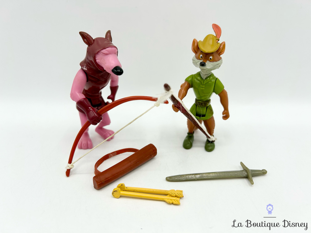 figurines-robin-des-bois-loup-arc-archer-disney-heroes-famosa-vintage-0