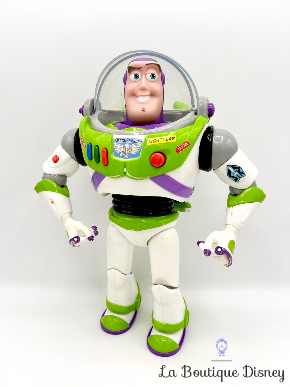 Jouet Figurine Buzz l'éclair Toy Story Disneyland Paris Disney articulé  parlant space ranger espace 32 cm