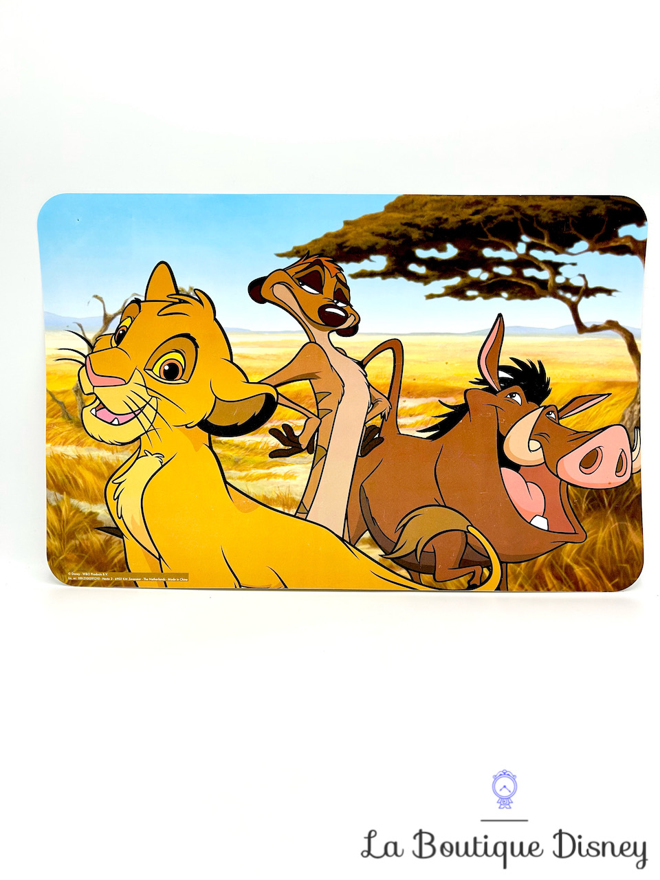 Set de table Simba Timon Pumbaa Disney W&O Products Le roi lion dessous table plastique