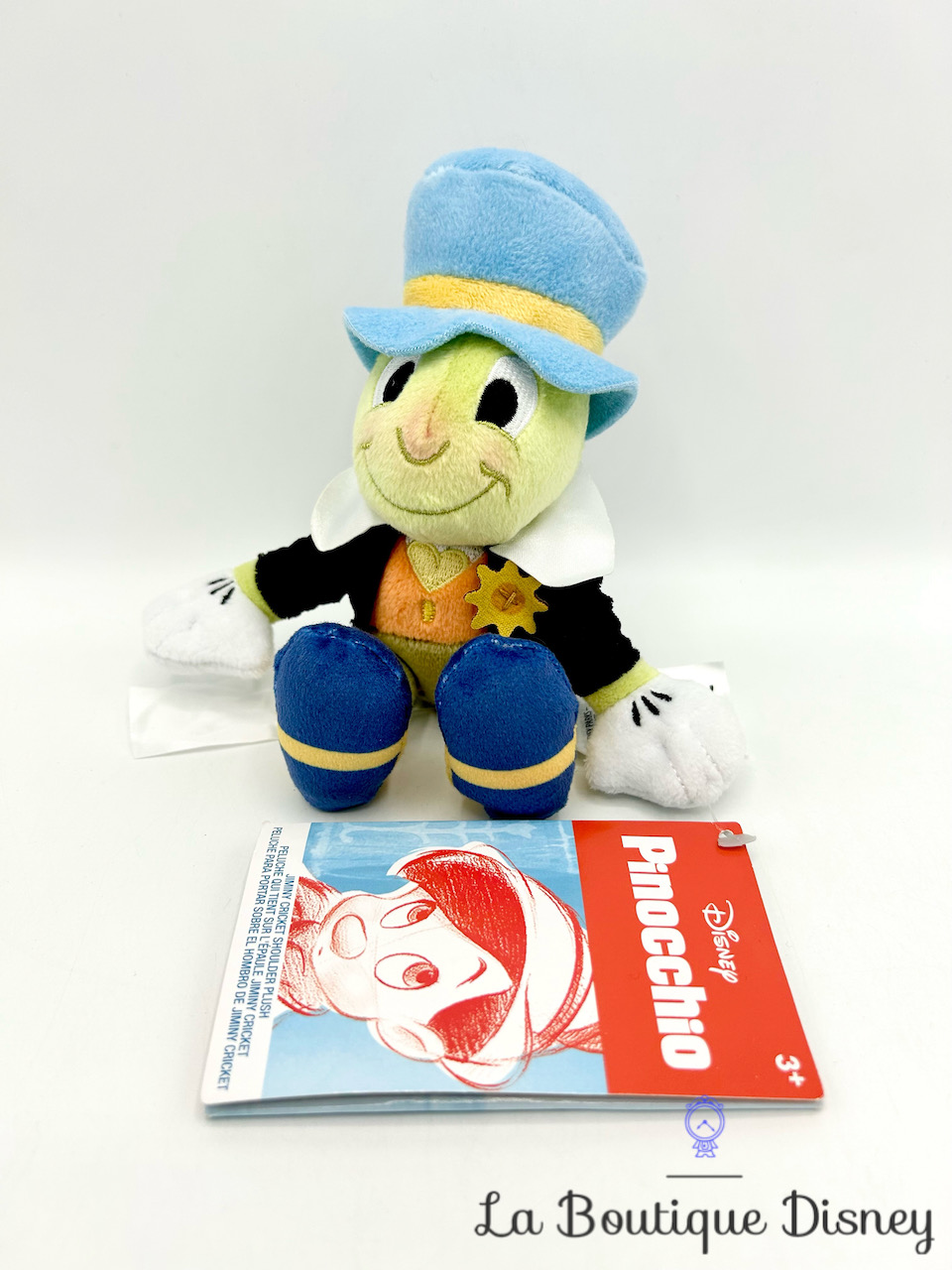 Peluche épaule Jiminy Cricket Disney Parks Disneyland Pinocchio peluche aimantée 14 cm