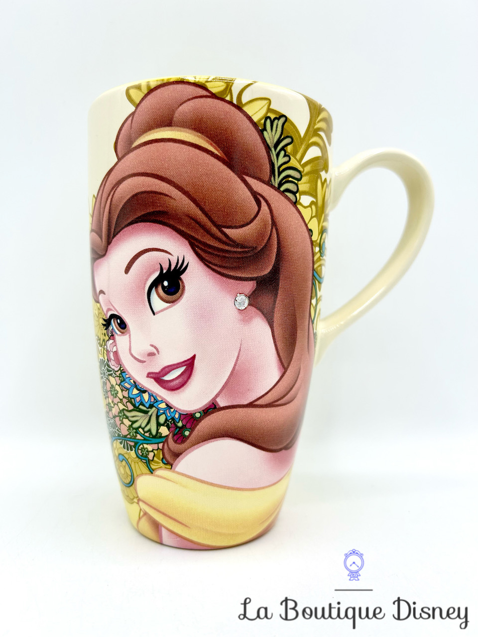 Tasse Belle strass diamant Disneyland Paris mug Disney La Belle et la Bête princesse jaune