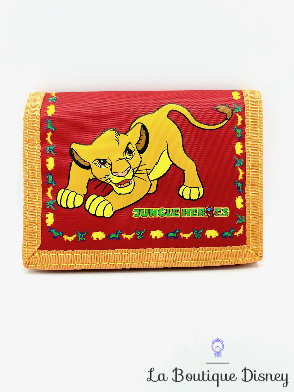 Porte monnaie Simba Jungle Heroes Le roi lion Disneyland Paris Disney portefeuille rouge