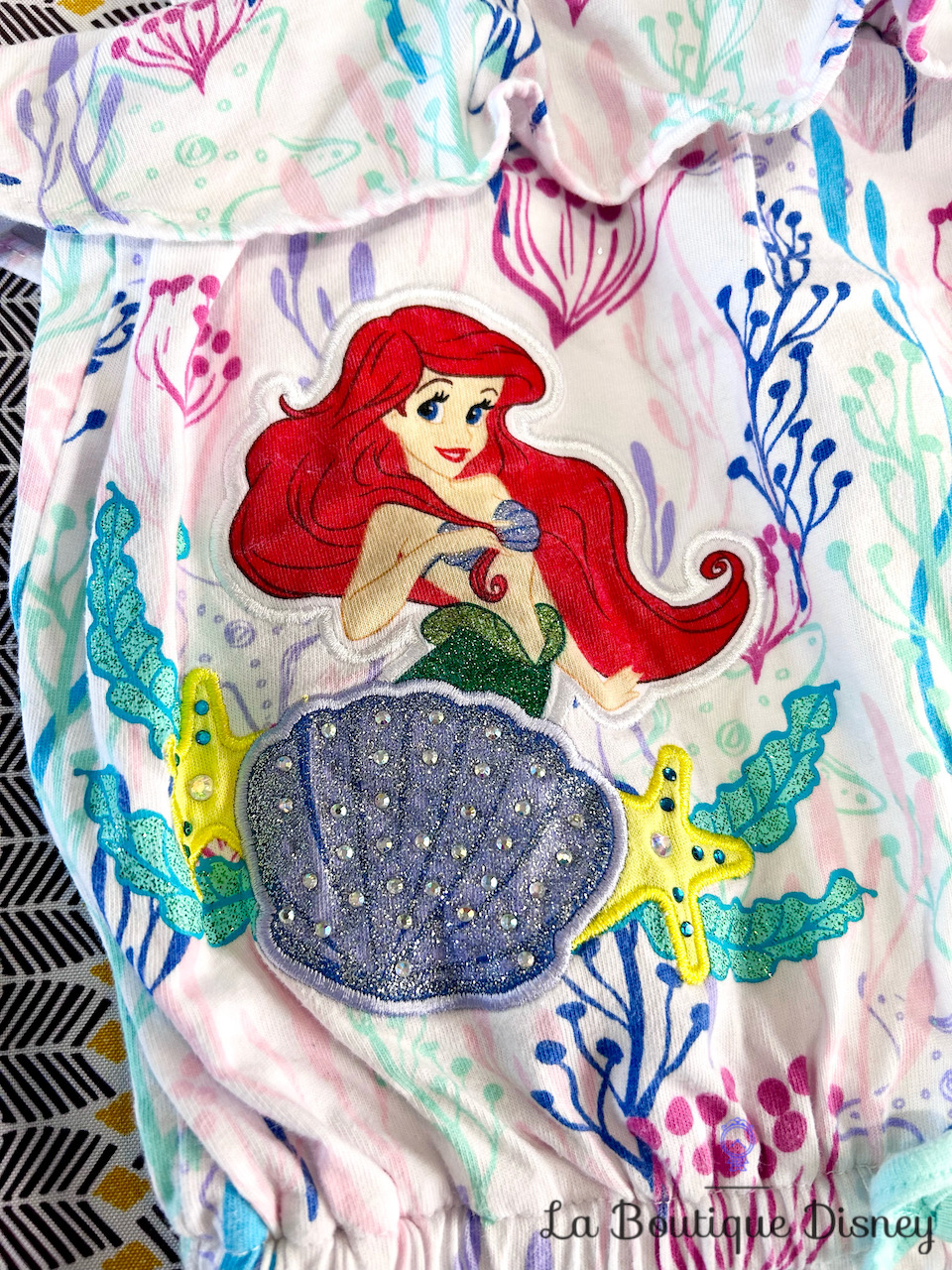 combishort-ariel-la-petite-sirène-algues-disneyland-combinaison-2