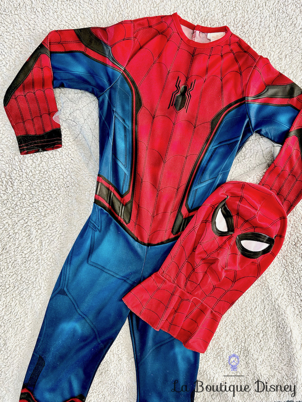 Déguisement Spider Man Homecoming Marvel Disney Rubies taille 5/6 ans combinaison bleu rouge masque