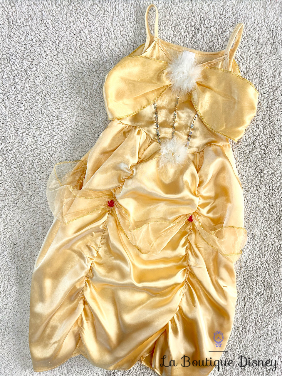 Déguisement Belle La Belle et la Bête Disney Store Exclusive taille 5/6 ans robe princesse jaune