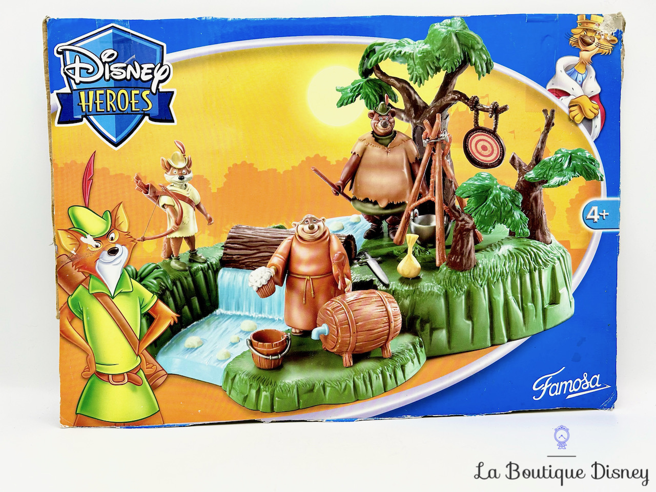jouet-figurines-robin-des-bois-disney-heroes-famosa-vintage-arbre-rivière-3