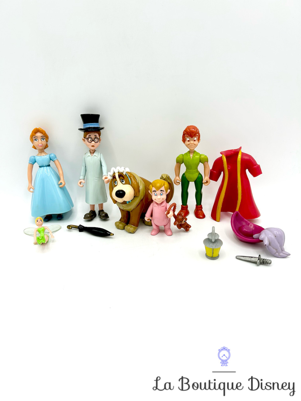 Figurines Famille Darling Wendy Jean Michel Nana Disney Heroes Peter pan Famosa vintage