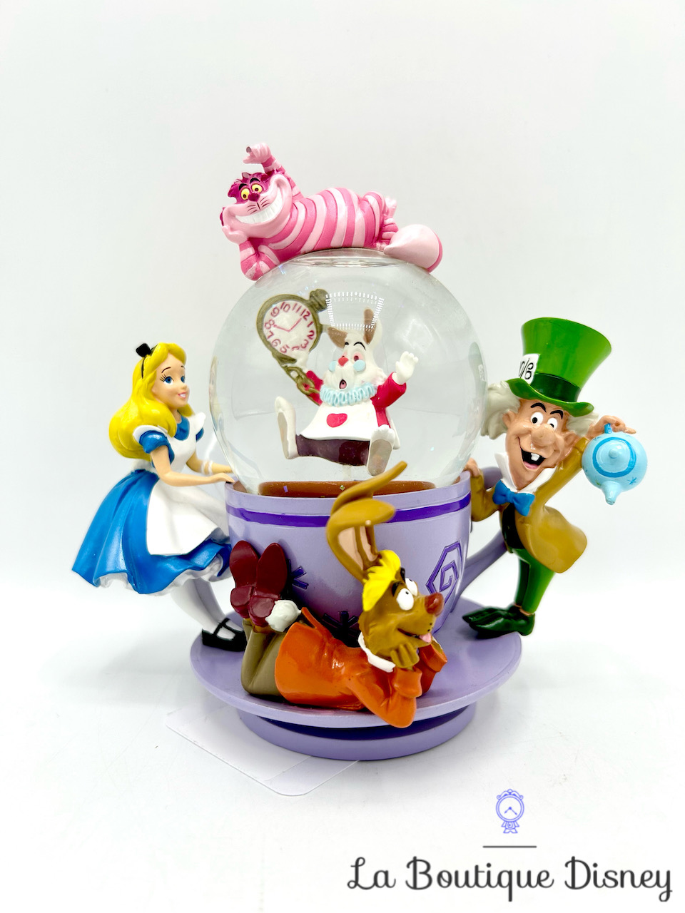 Boule à neige Tea Party Alice au pays des Merveilles Disneyland Paris Disney Snowglobe tasse tournante