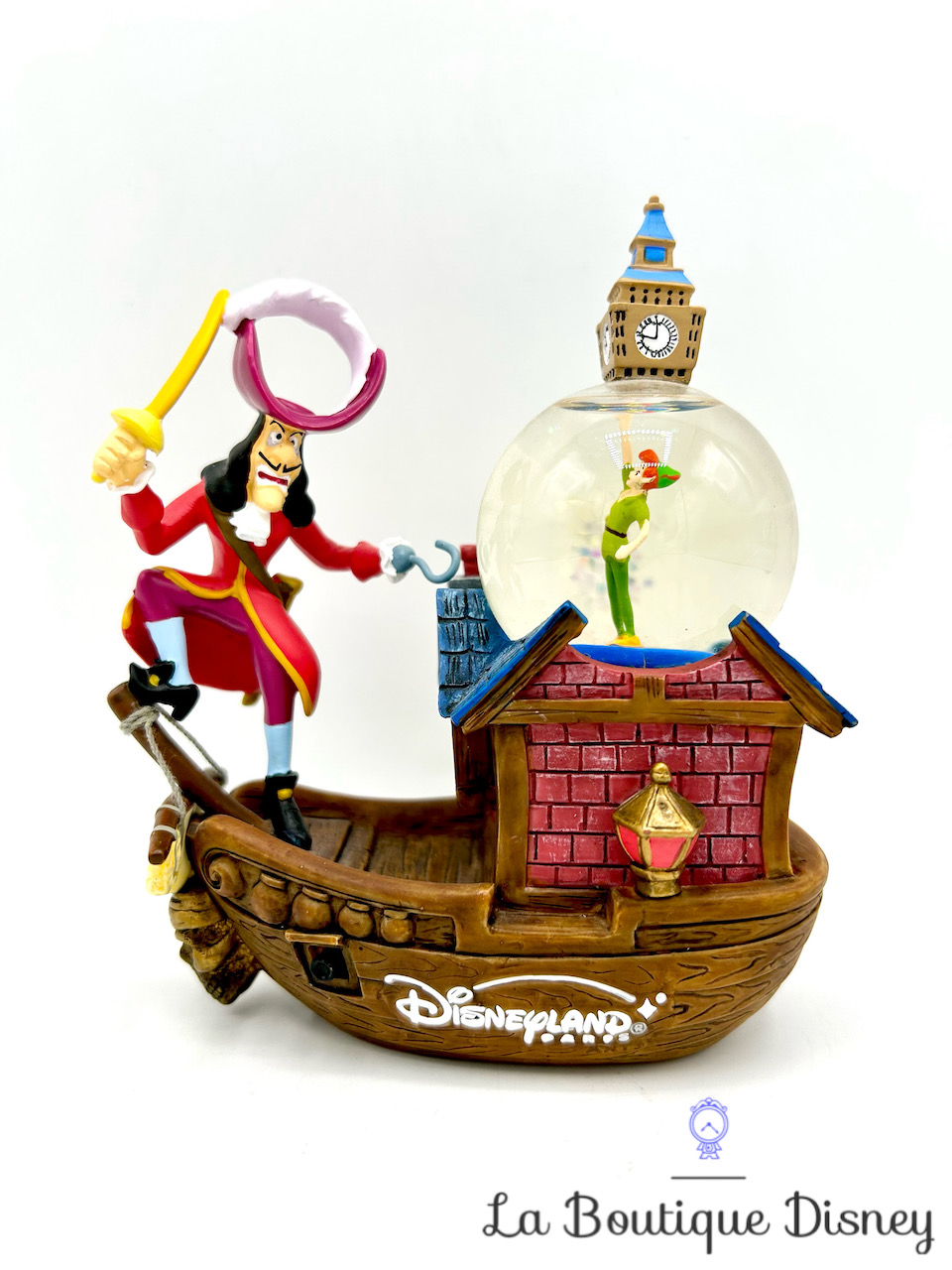 Boule à neige Peter Pan Capitaine Crochet Disneyland Paris snow globe Disney bateau