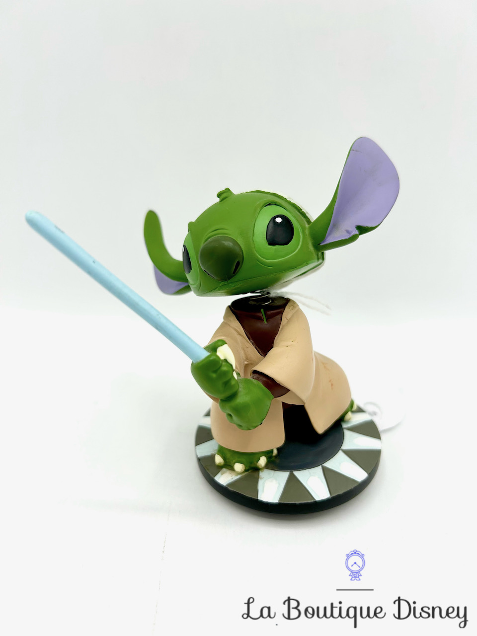 Figurine résine Stitch Yoda Bobble Head Disneyland Paris Disney Lilo et Stitch Star Wars 10 cm