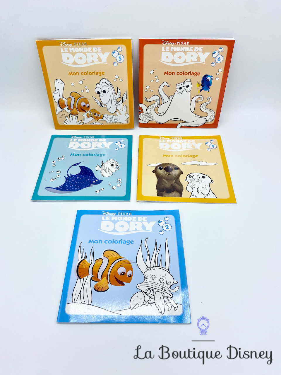 Livres Coloriages Le monde de Dory Disney poissons némo