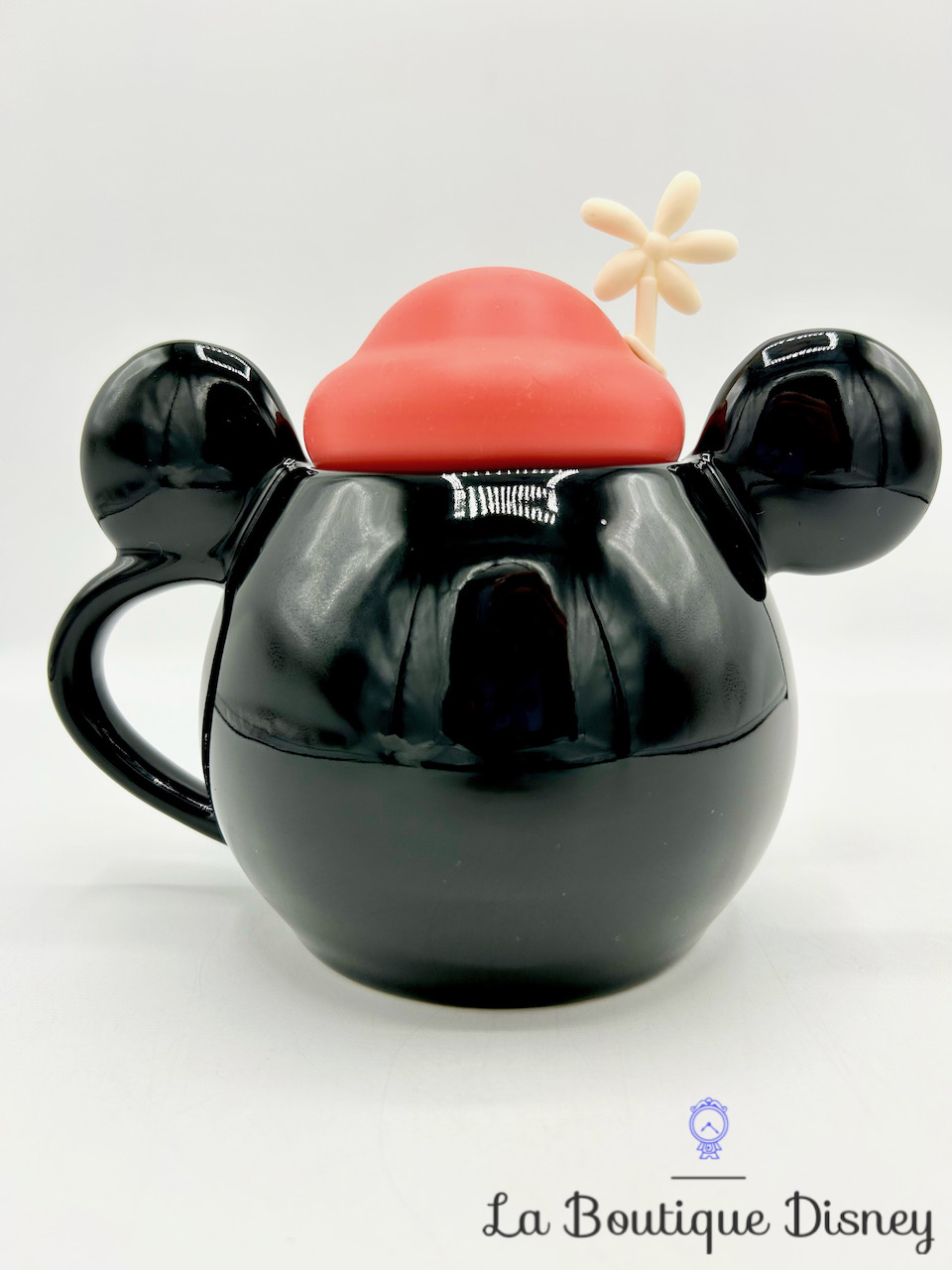 Tasse Minnie Mouse Disney Parks 2018 mug Disneyland relief 3D noir visage oreilles chapeau rouge