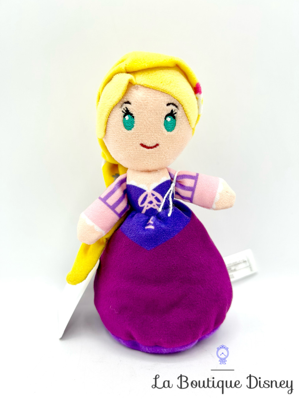 Peluche Raiponce mini Disney Nicotoy princesse violet 17 cm