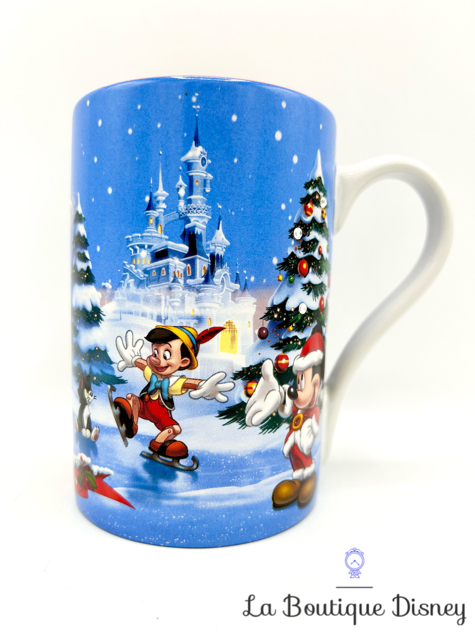 Tasse Noël 15 ème Anniversaire Disneyland Paris mug Disney 15 Magical Years sapin neige