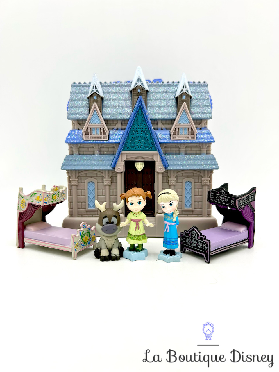Figurine Château Arendelle La reine des neiges Animators Collection Littles Disney Store Anna Elsa Ensemble jeu miniature