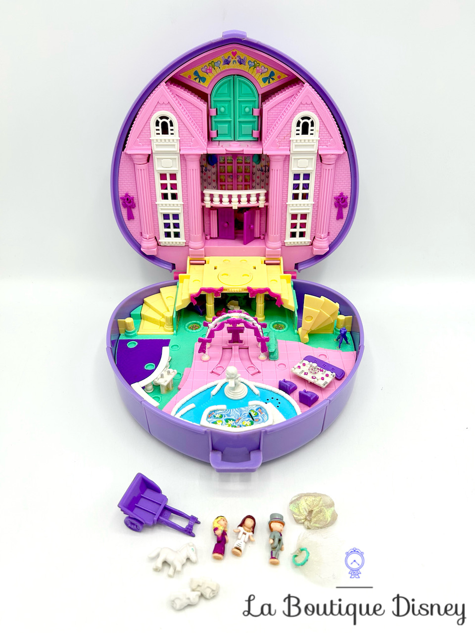 Polly Pocket Bluebird 1994 Wedding Party coeur violet mariage personnages figurines