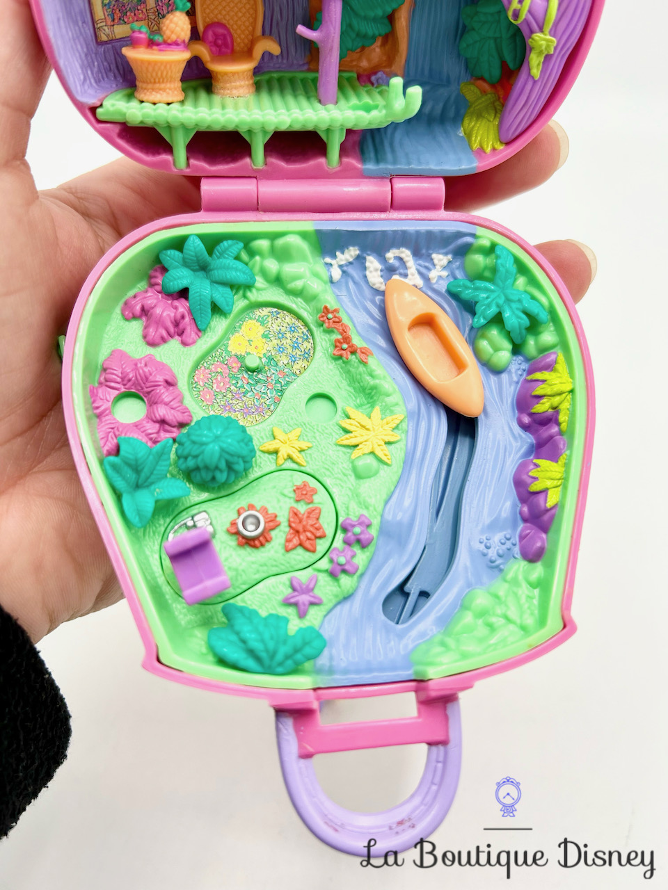Polly Pocket Bluebird 1996 Jungle Adventure Sac à dos rose