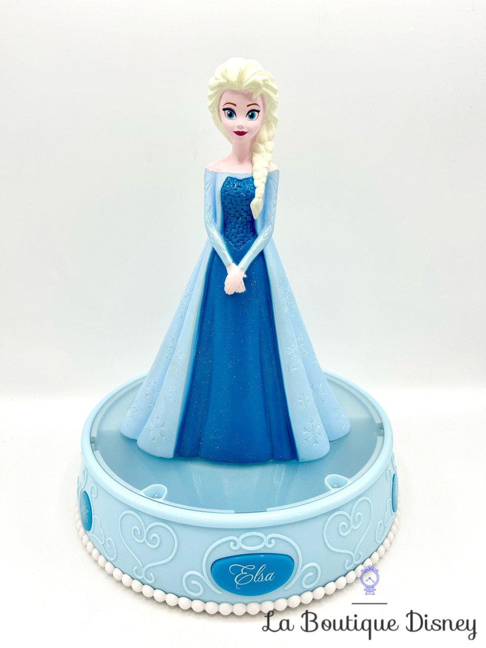 Tirelire musicale Elsa La reine des neiges Disney Peachtree Playthings 2014 princesse plastique 28 cm