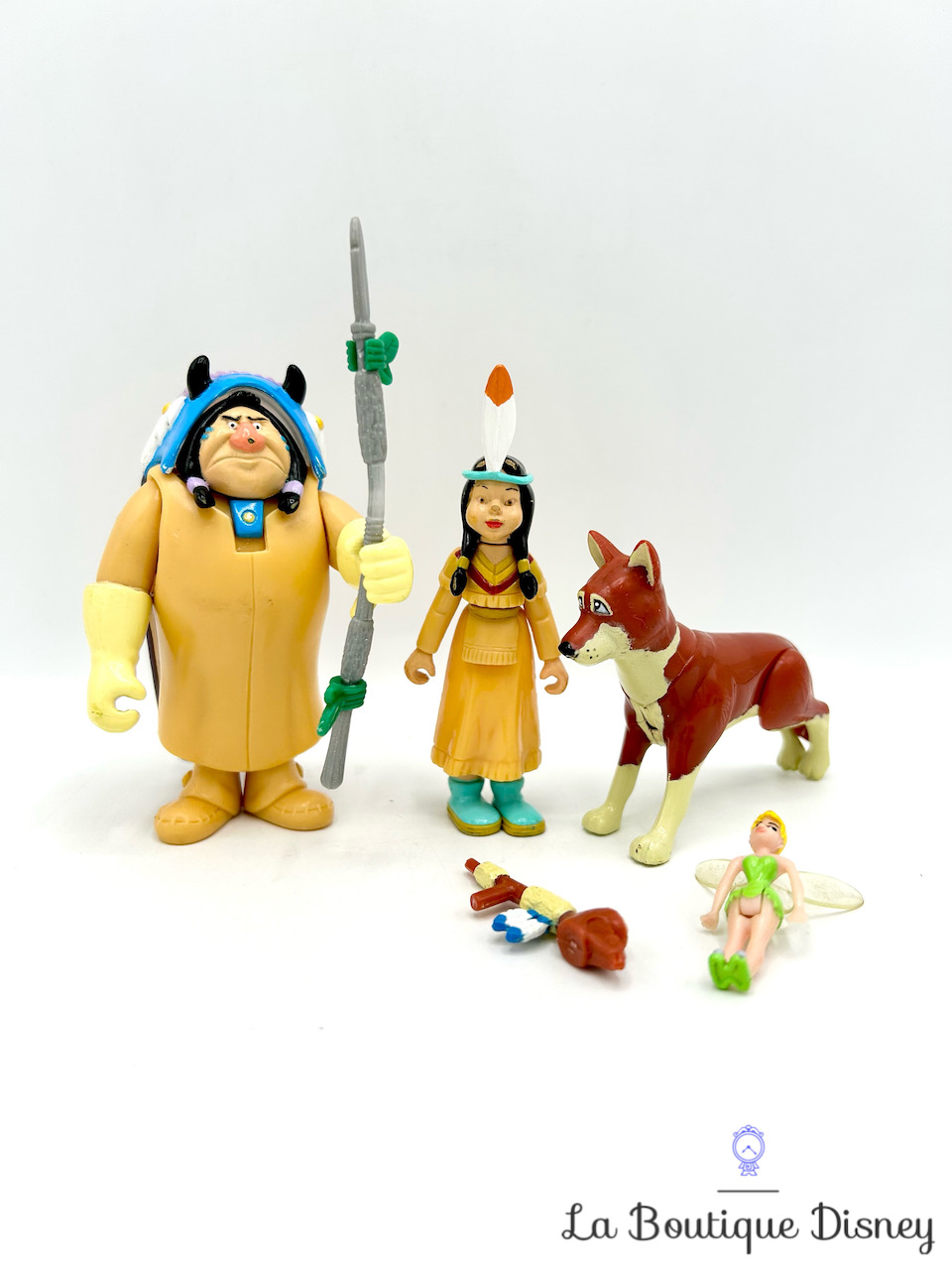 Figurines Chef Indien Lili la tigresse Peter Pan Disney Heroes Famosa vintage