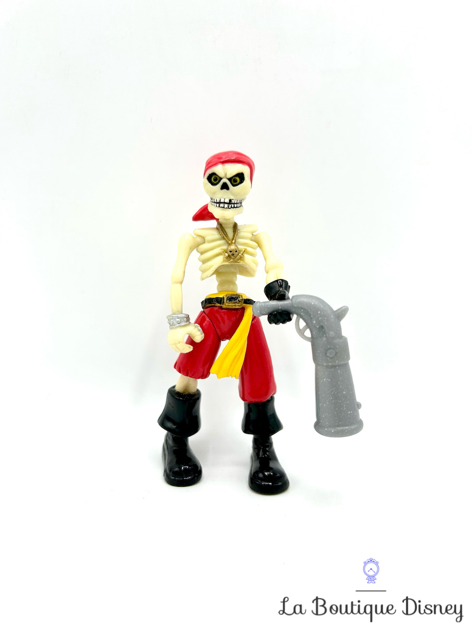 Figurine Squelette Pirate Peter Pan Disney Heroes Famosa vintage rouge