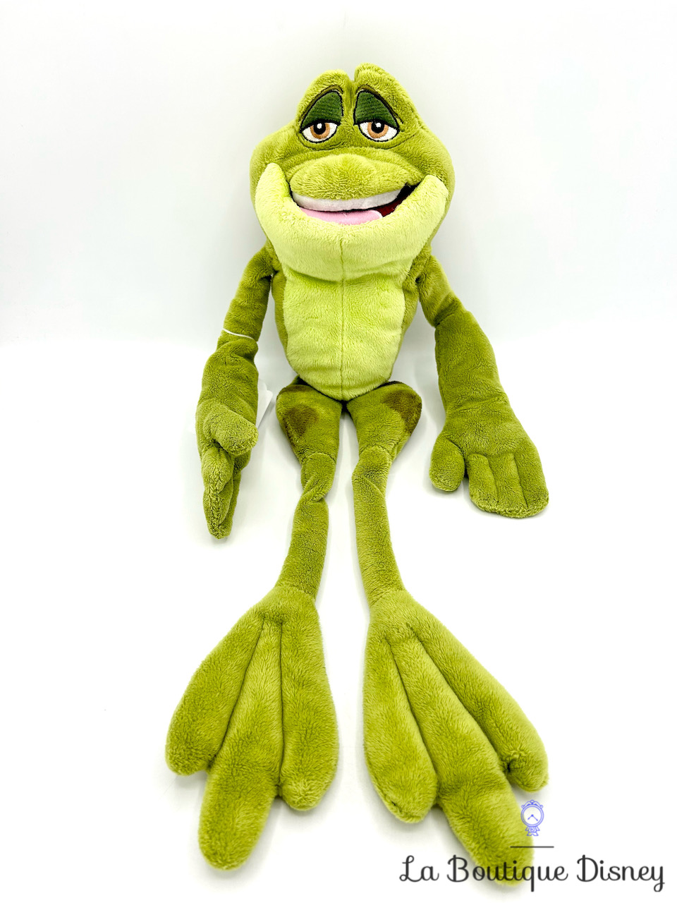 Peluche Prince Naveen Grenouille Disney Nicotoy La princesse et la grenouille vert 57 cm