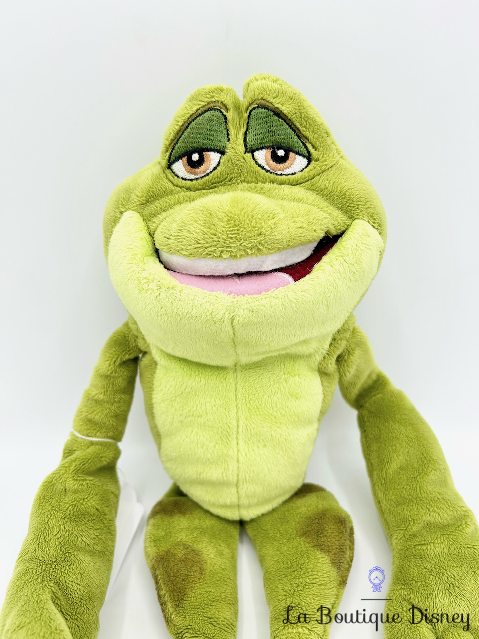 Peluche Prince Naveen Grenouille Disney Nicotoy La princesse et la grenouille vert 57 cm