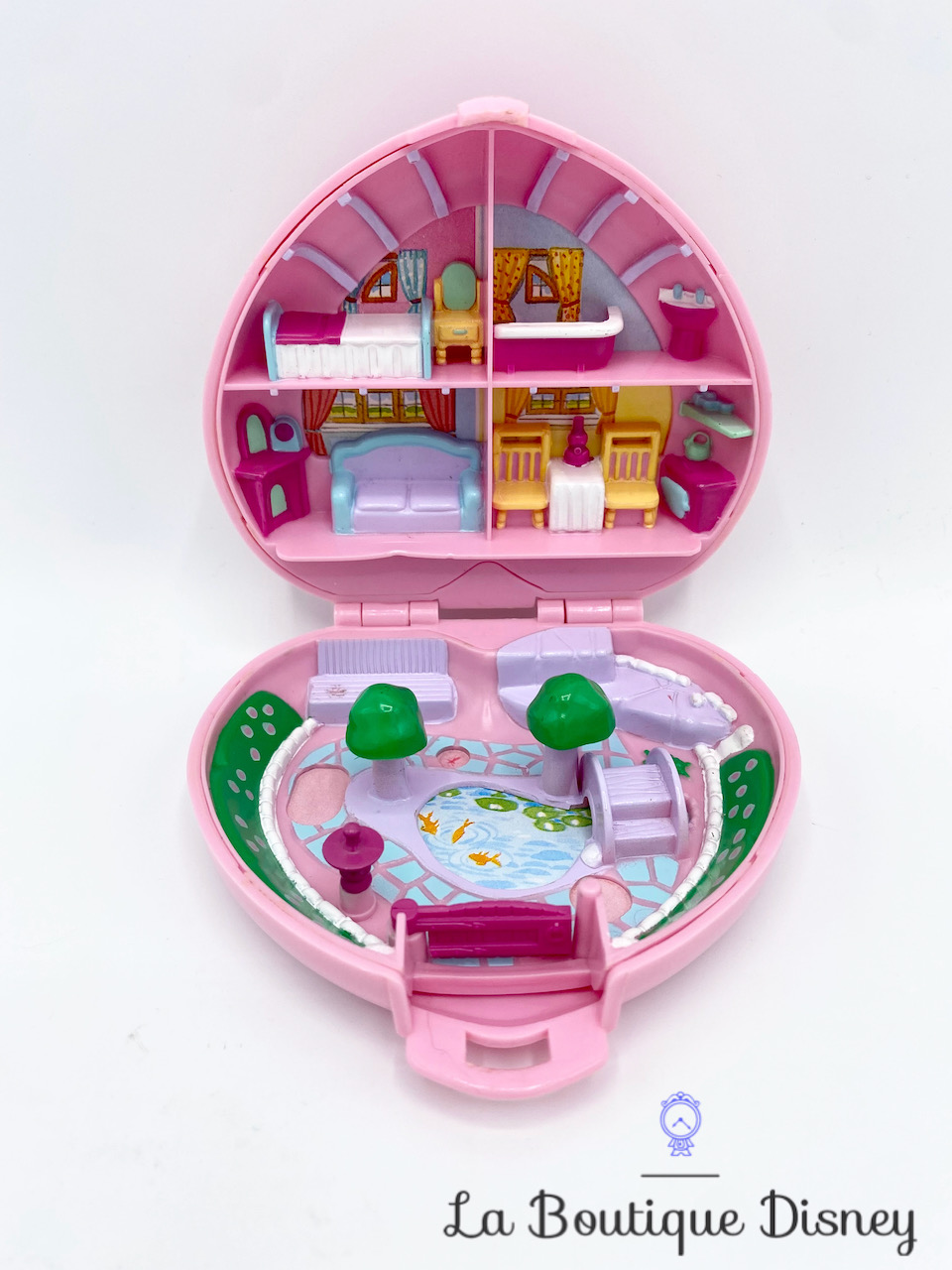 Bluebird Polly Pocket, Maison de poupée jouet, Porte-jouets, Jaune violet,  Poignée, Deux étages, Étui pliant, vintage, Collection 20-12-406 -   France